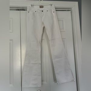 Paige Premium Denim Wide Leg White Jeans